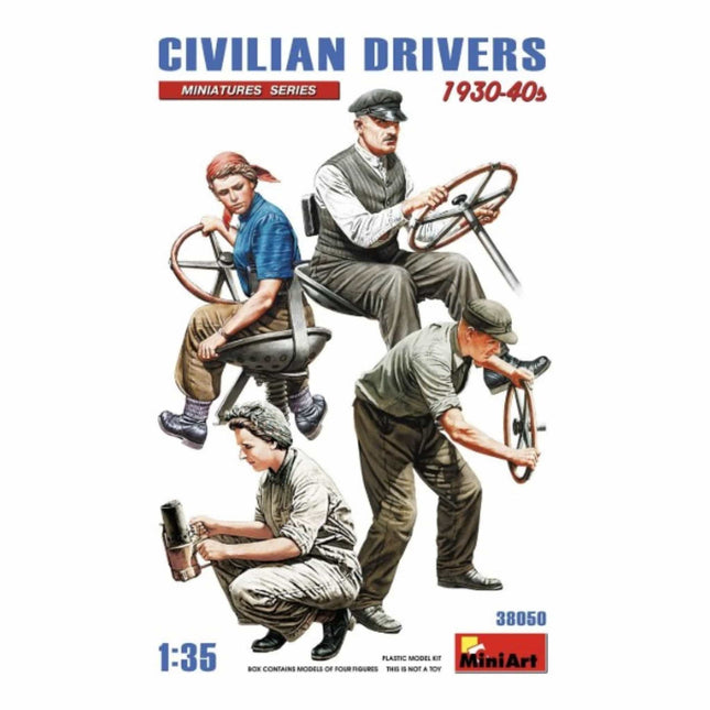 Mini Art - Civilian Drivers 1/35 - The Scale Model Stash