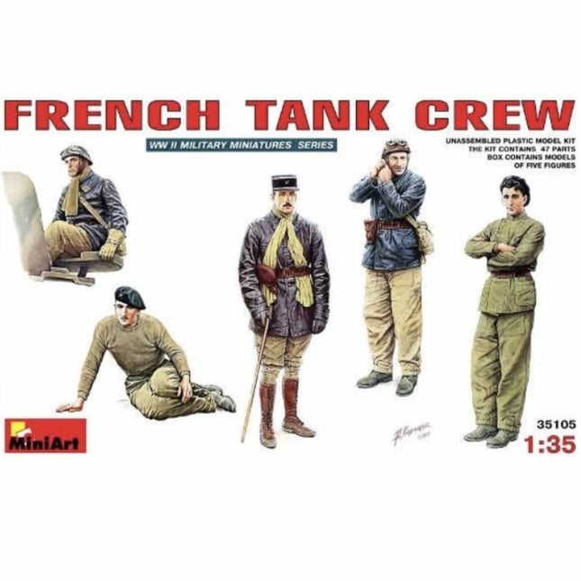 Mini Art - French Tank Crew 1/35 - The Scale Model Stash