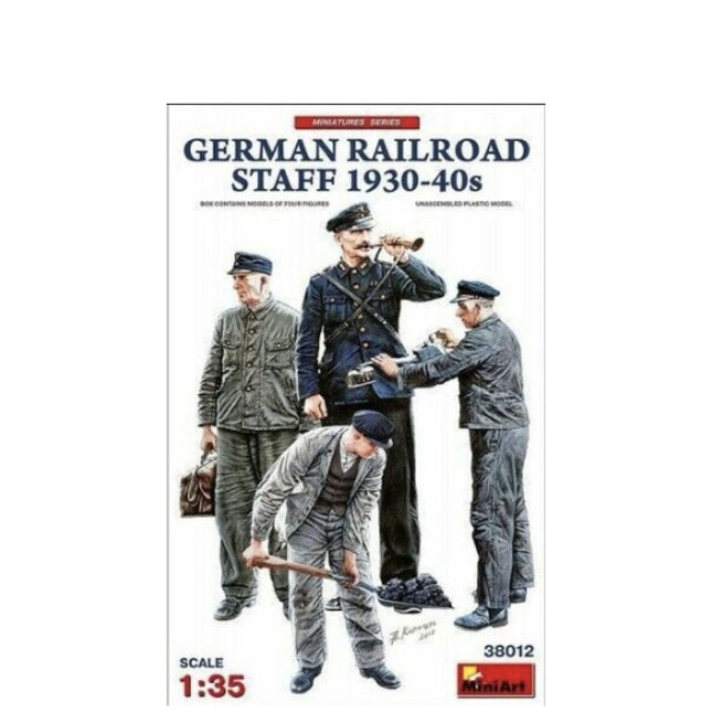 Mini Art - German Railroard Staff 1930 - 40s - 1/35 (38012) - The Scale Model Stash