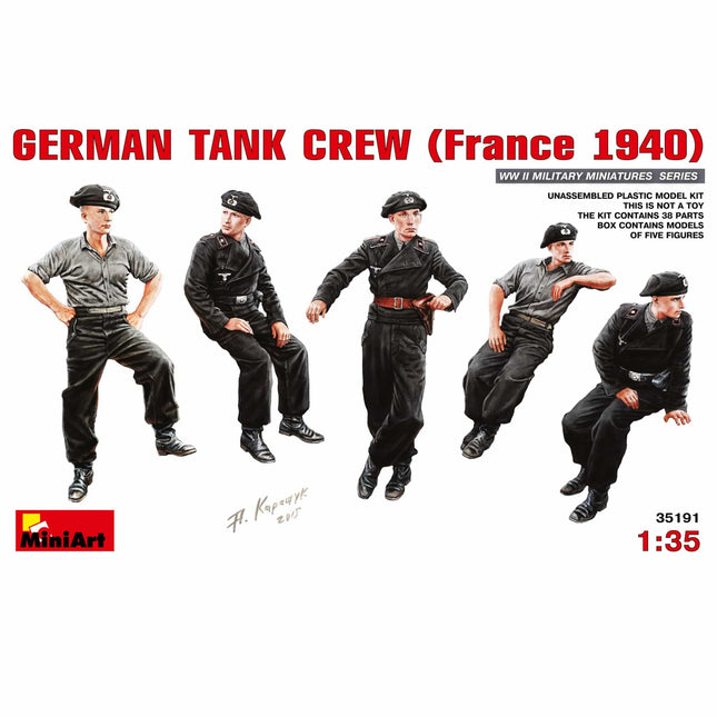 Mini Art - German Tank Crew (France 1940) 1/35 - The Scale Model Stash