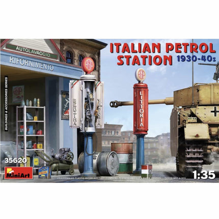 Mini Art - Italian Petrol Station 1930 - 40s 1/35 - The Scale Model Stash