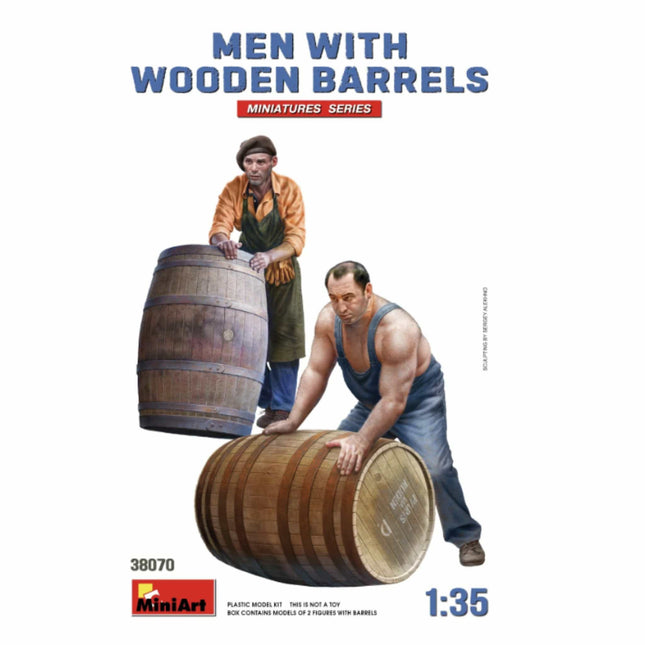 Mini Art - Men with Wooden Barrels 1/35 - The Scale Model Stash