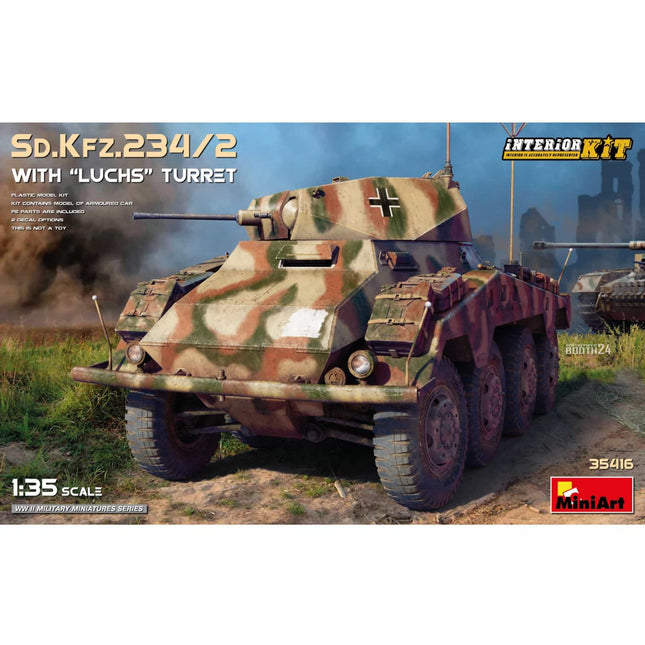 Mini Art - Sd.Kfz.234/2 Puma with Luchs Turret - The Scale Model Stash