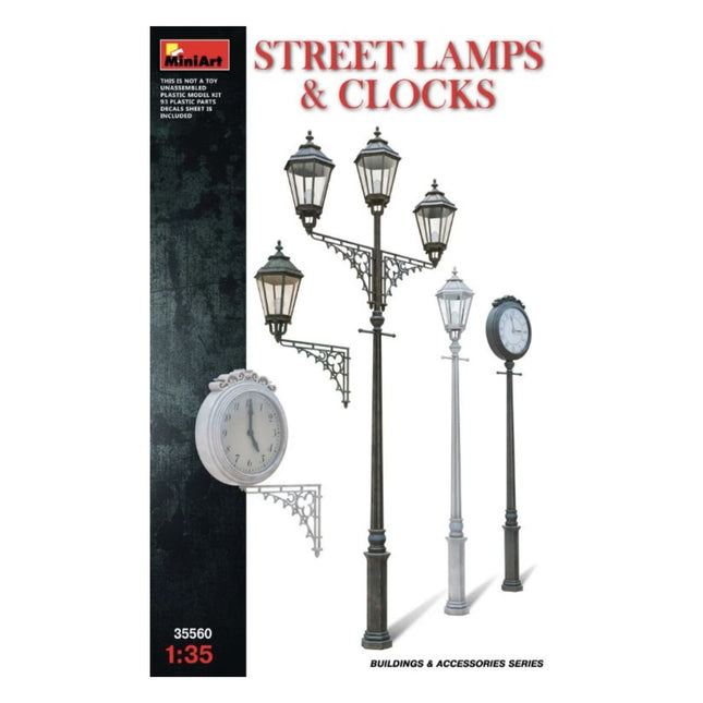 Mini Art - Street Lamps and Clocks 1/35 - The Scale Model Stash