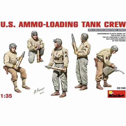 Mini Art - U.S. Ammon Loading Tank Crew 1/35 - The Scale Model Stash