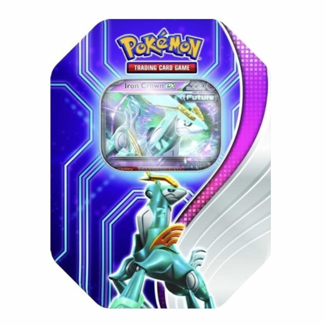 Pokemon - Paradox Destinies Tin - Iron Crown ex - The Scale Model Stash