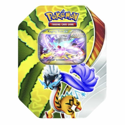 Pokemon - Paradox Destinies Tin - Raging Bolt ex - The Scale Model Stash