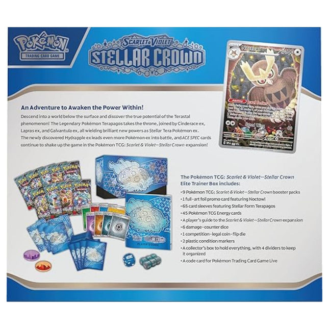 Pokemon : Scarlet and Violet - Stellar Crown Elite Trainer Box - The Scale Model Stash