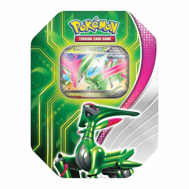 Pokémon TCG: Paradox Clash Tin (Iron Leaves ex) - The Scale Model Stash