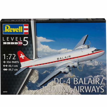 Revell - DC - 4 Balair Iceland Airways 1/72 - The Scale Model Stash