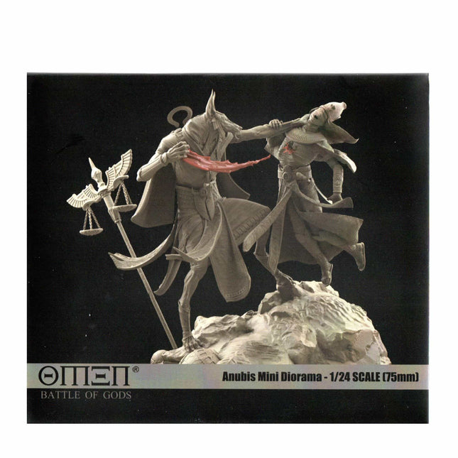 RP Models - Omen Battle of the Gods Anubis Mini Diorama 1/24 (75mm) Resin - The Scale Model Stash