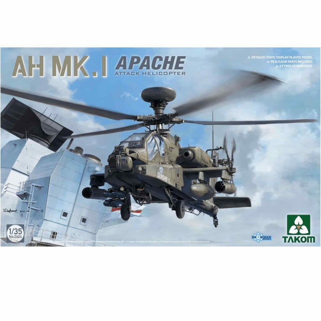 Takom AH MK.1 Apache Attack Helicopter 1/35 (2604) - The Scale Model Stash