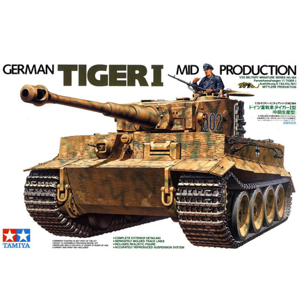 Tamiya - German Tiger 1 Tank Mid Prod 1/35 - The Scale Model Stash