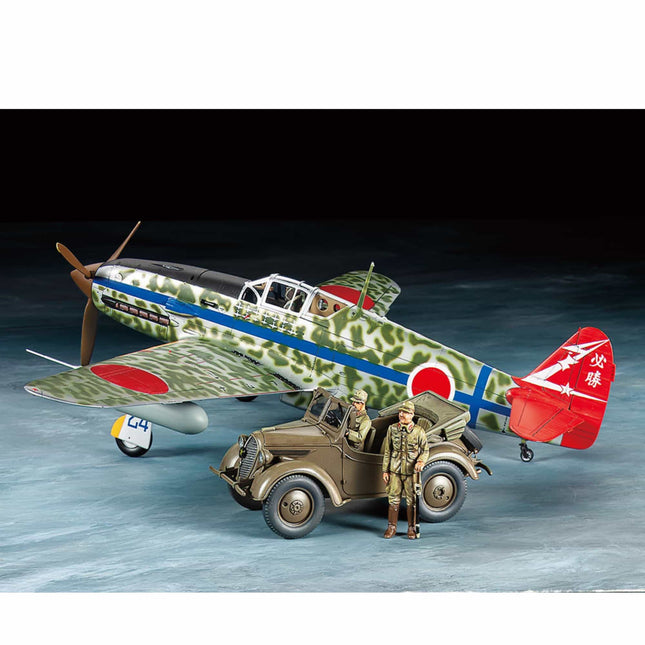 Tamiya - Kawasaki (Ki - 61 - Id) Hein (Tony) & 4x4 Light Vehicle Kurogane - 1/48 - The Scale Model Stash