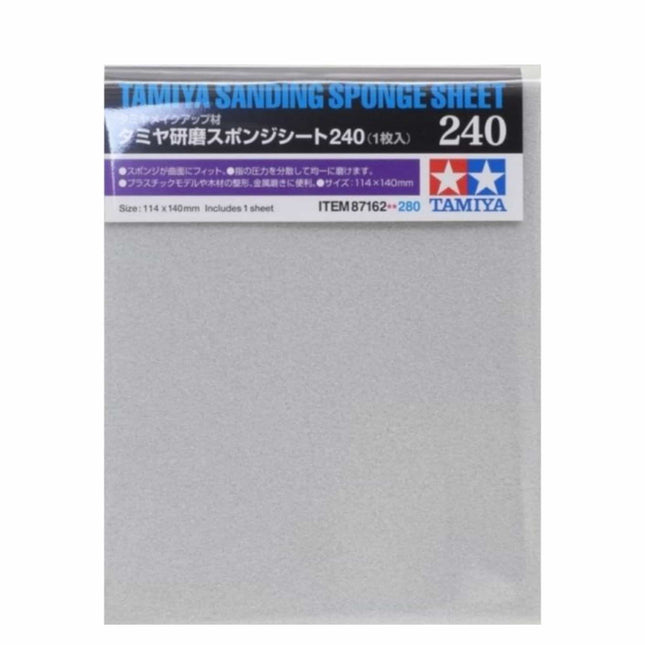 Tamiya - Sanding Sponge Sheet 240 - The Scale Model Stash