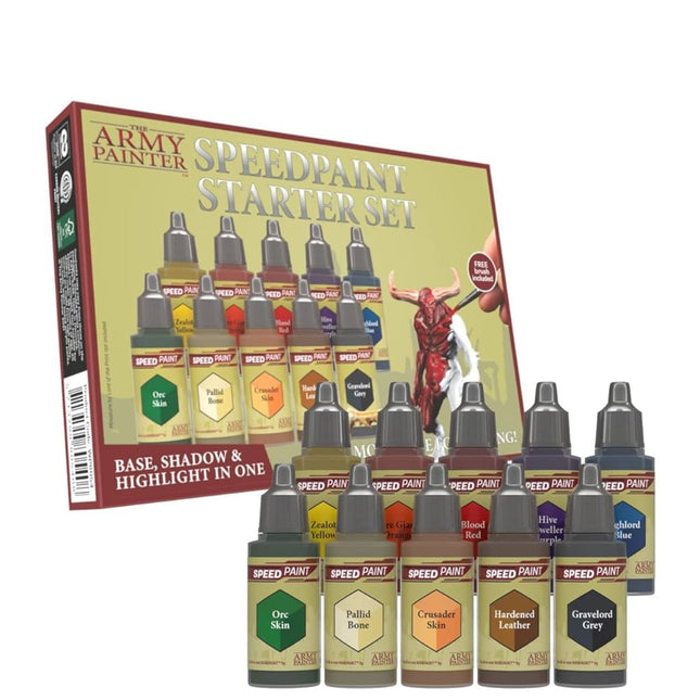 The Army Painter - Speed Paint Starter Set - Base, Shadow and Highlight in One - The Scale Model Stash