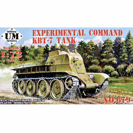 UM Military Technics - Experimental Command KBT - 7 Tank 1/72 - The Scale Model Stash