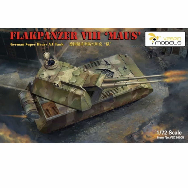 Vespid Models - Flakpanzer VIII Maus German Super Heavy AA Tank - 1/72 (VS720005) - The Scale Model Stash