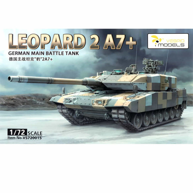 Vespid Models - Leopard 2 A7+ German Main Battle Tank - 1/72 (VS720015) - The Scale Model Stash