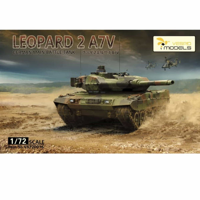 Vespid Models - Leopard 2 A7V German Main Battle Tank - 1/72 (VS720016) - The Scale Model Stash