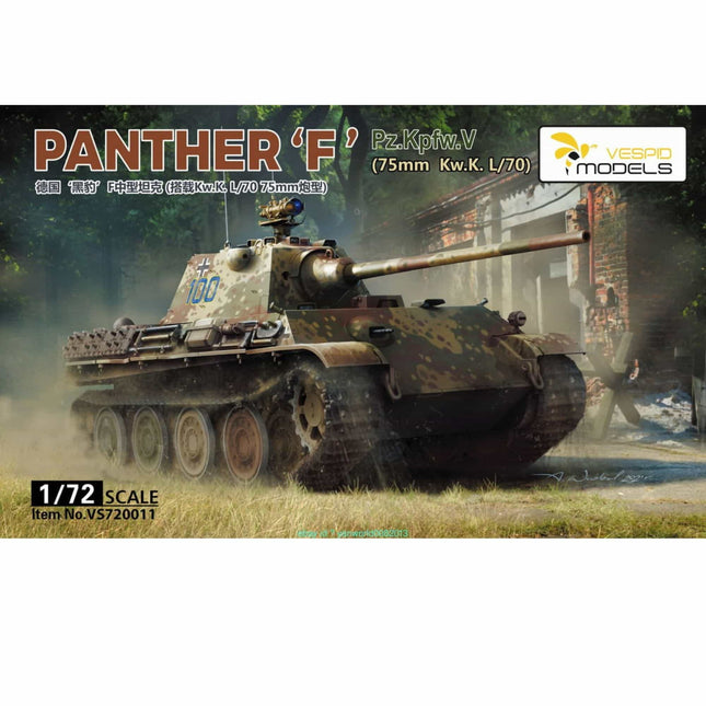 Vespid Models - Panther F P.z.Kpfw.V (75mm Kw.K L/70) - 1/72 (VS720011) - The Scale Model Stash