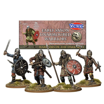 Victrix - Early Saxon Unarmoured Warriors 28mm - The Scale Model Stash