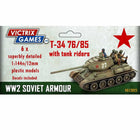 Victrix - T - 34 76/85 with Tank Riders 1/144 (12mm) - The Scale Model Stash