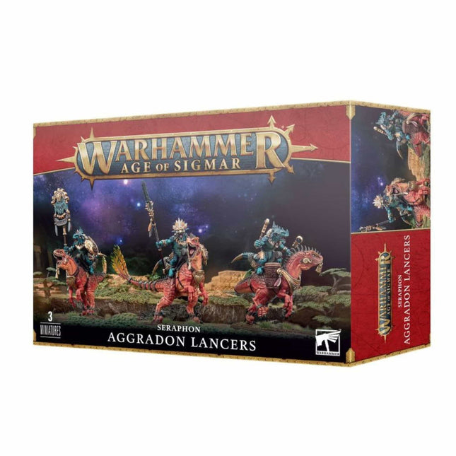 Warhammer Age of Sigmar - Seraphon Aggradon Lancers - The Scale Model Stash