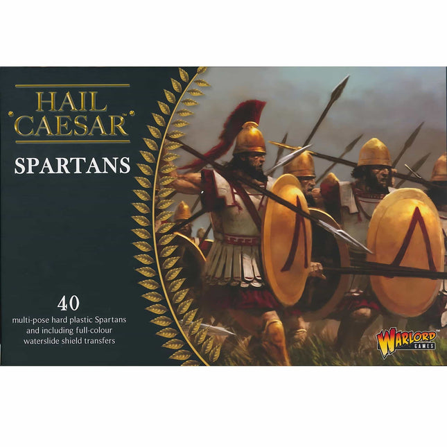 Warlord Games - Hail Caesar - Spartans - 40 Plastic Spartan Figurines - The Scale Model Stash