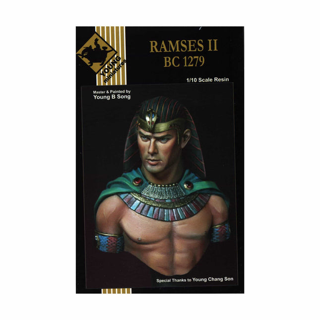 Young Miniatures - Ramesses II BC 1279 - 1/10 Resin Bust - The Scale Model Stash