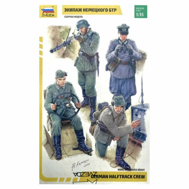 Zvezda - German Halftrack Crew 1/35 - The Scale Model Stash